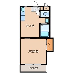 シャロム新町の物件間取画像